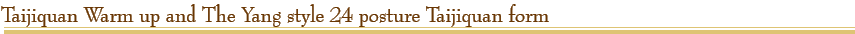 Welcome to website of Nei Yang Gong and Tai Ji Quan